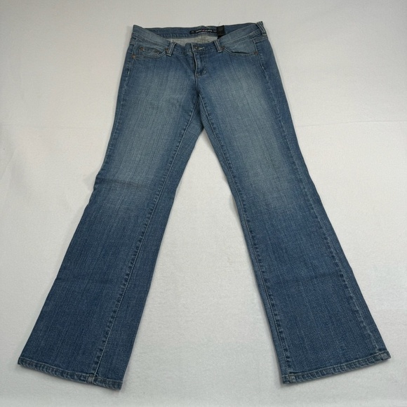 DKNY Downtown Brooklyn Bootcut Jeans Womens Juniors Size 11 Medium Blue Mid Rise - Picture 2 of 12